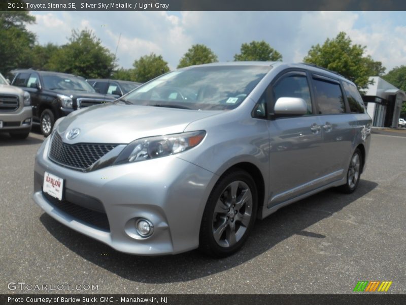 Silver Sky Metallic / Light Gray 2011 Toyota Sienna SE