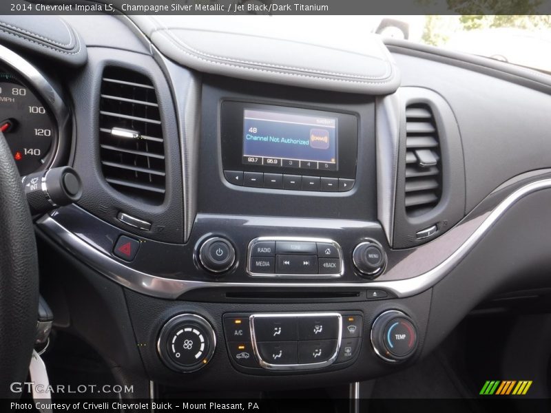 Champagne Silver Metallic / Jet Black/Dark Titanium 2014 Chevrolet Impala LS