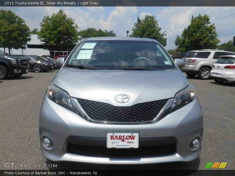 Silver Sky Metallic / Light Gray 2011 Toyota Sienna SE