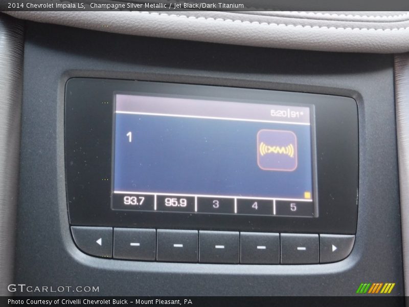 Champagne Silver Metallic / Jet Black/Dark Titanium 2014 Chevrolet Impala LS