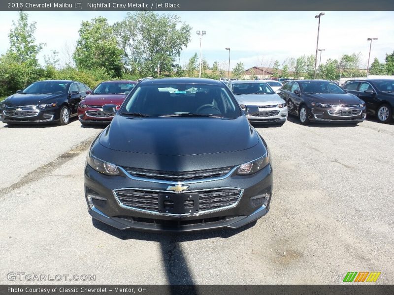 Nightfall Gray Metallic / Jet Black 2016 Chevrolet Malibu LT