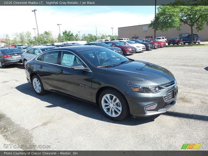 Nightfall Gray Metallic / Jet Black 2016 Chevrolet Malibu LT