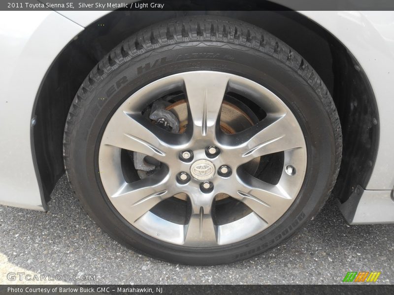 Silver Sky Metallic / Light Gray 2011 Toyota Sienna SE