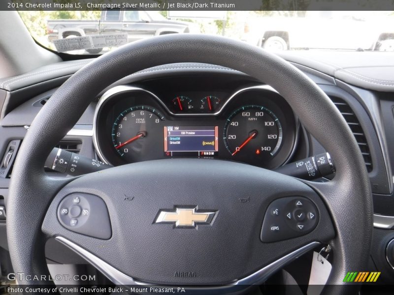 Champagne Silver Metallic / Jet Black/Dark Titanium 2014 Chevrolet Impala LS