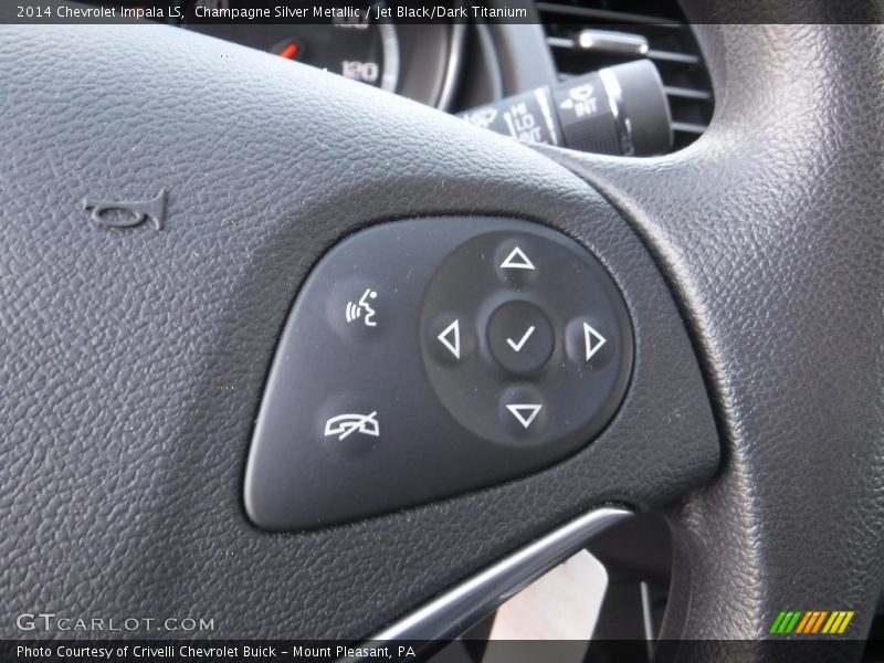 Champagne Silver Metallic / Jet Black/Dark Titanium 2014 Chevrolet Impala LS