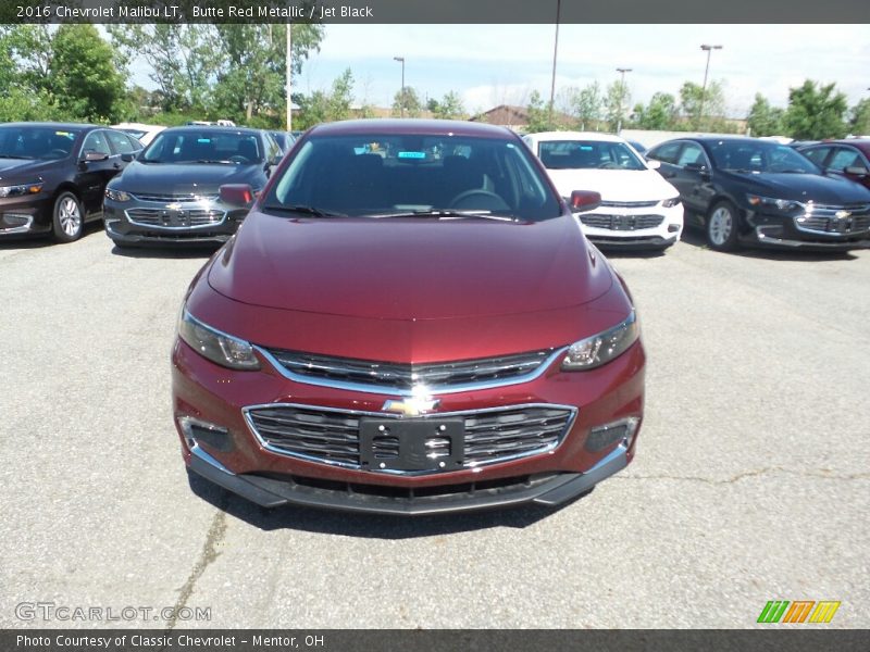 Butte Red Metallic / Jet Black 2016 Chevrolet Malibu LT