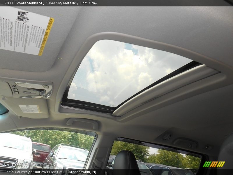 Silver Sky Metallic / Light Gray 2011 Toyota Sienna SE