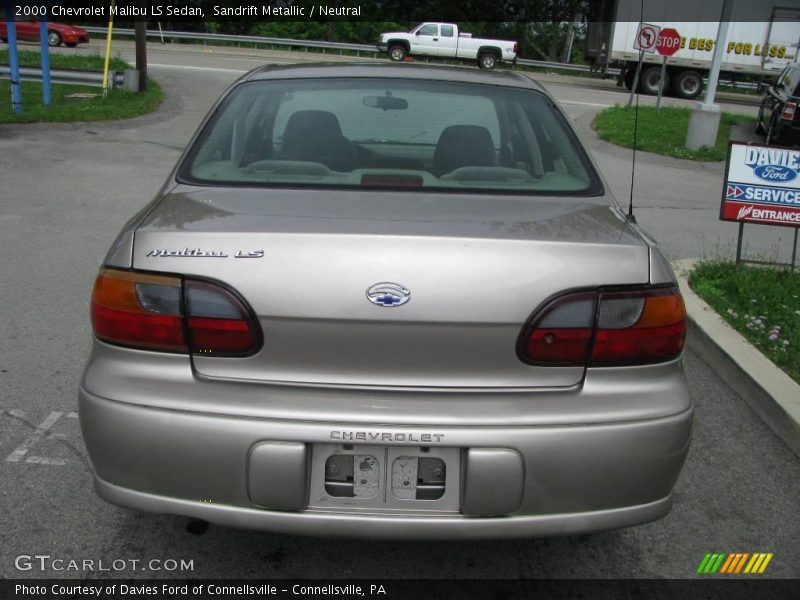 Sandrift Metallic / Neutral 2000 Chevrolet Malibu LS Sedan