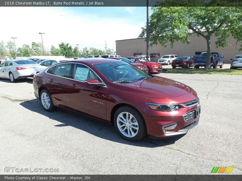 Butte Red Metallic / Jet Black 2016 Chevrolet Malibu LT
