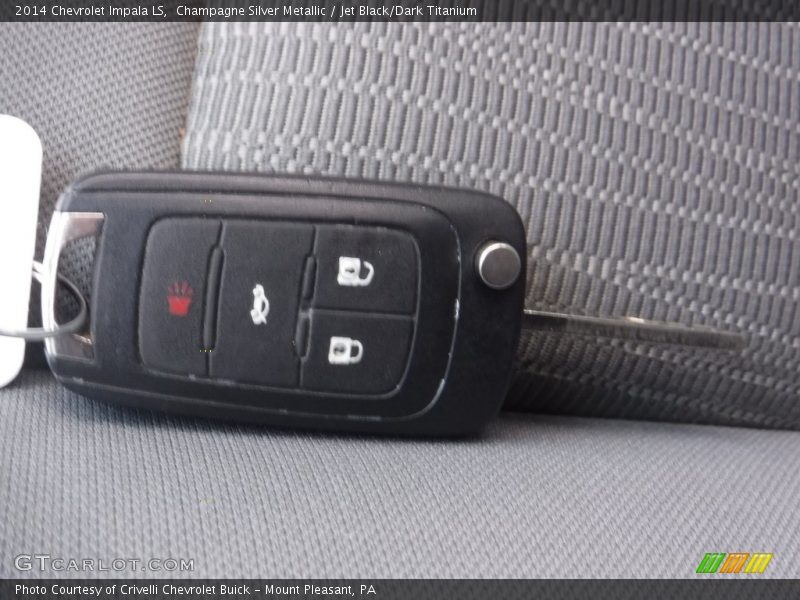 Champagne Silver Metallic / Jet Black/Dark Titanium 2014 Chevrolet Impala LS