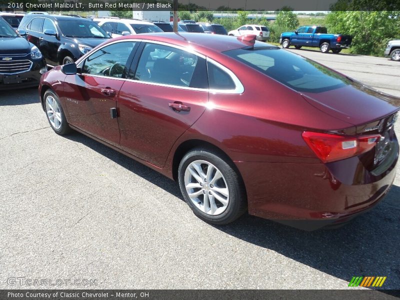 Butte Red Metallic / Jet Black 2016 Chevrolet Malibu LT