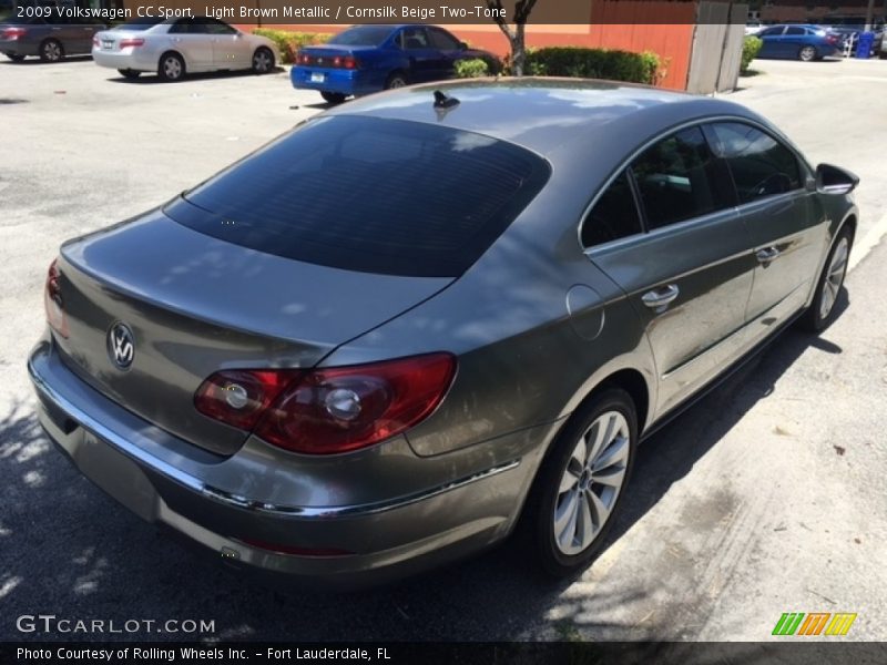 Light Brown Metallic / Cornsilk Beige Two-Tone 2009 Volkswagen CC Sport