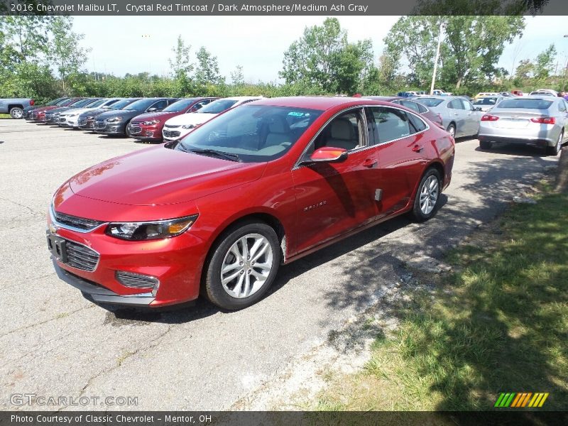 Crystal Red Tintcoat / Dark Atmosphere/Medium Ash Gray 2016 Chevrolet Malibu LT