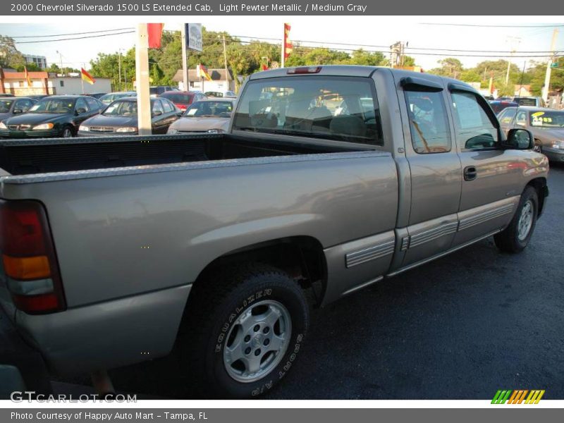 Light Pewter Metallic / Medium Gray 2000 Chevrolet Silverado 1500 LS Extended Cab