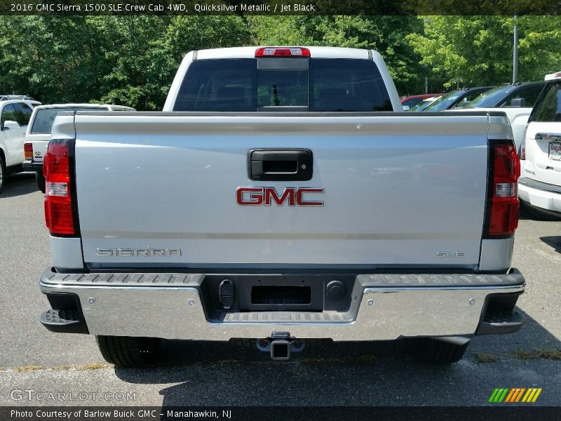 Quicksilver Metallic / Jet Black 2016 GMC Sierra 1500 SLE Crew Cab 4WD