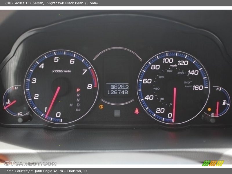 Nighthawk Black Pearl / Ebony 2007 Acura TSX Sedan