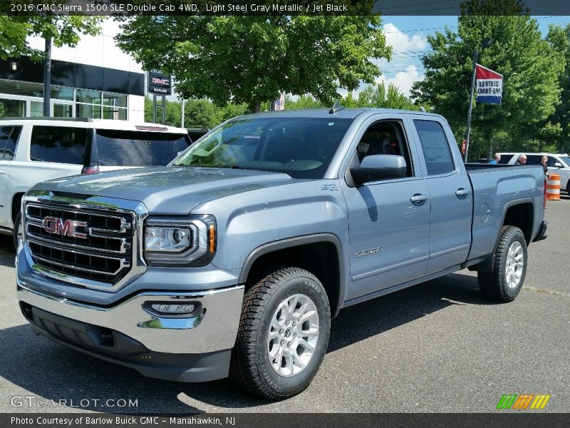 Light Steel Gray Metallic / Jet Black 2016 GMC Sierra 1500 SLE Double Cab 4WD