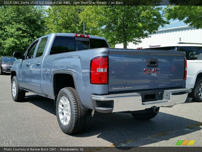 Light Steel Gray Metallic / Jet Black 2016 GMC Sierra 1500 SLE Double Cab 4WD