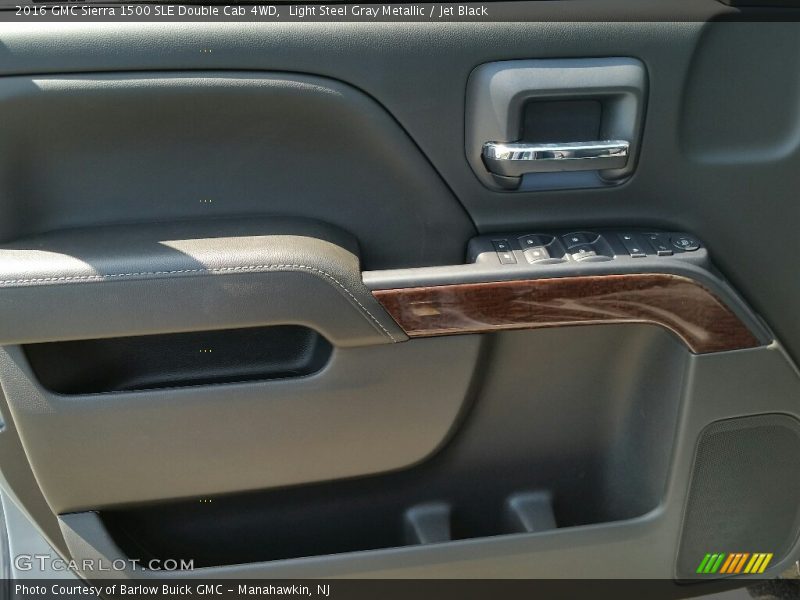 Light Steel Gray Metallic / Jet Black 2016 GMC Sierra 1500 SLE Double Cab 4WD