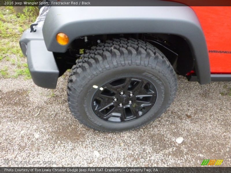 Firecracker Red / Black 2016 Jeep Wrangler Sport