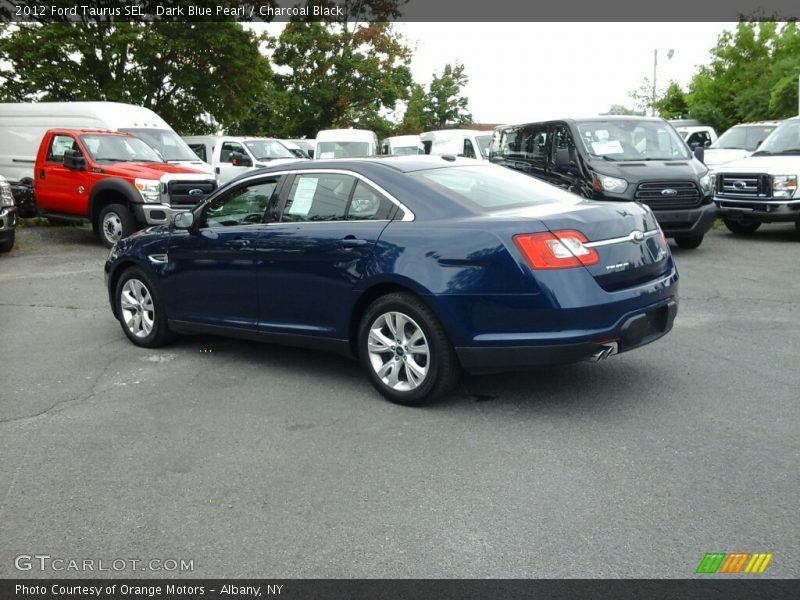 Dark Blue Pearl / Charcoal Black 2012 Ford Taurus SEL