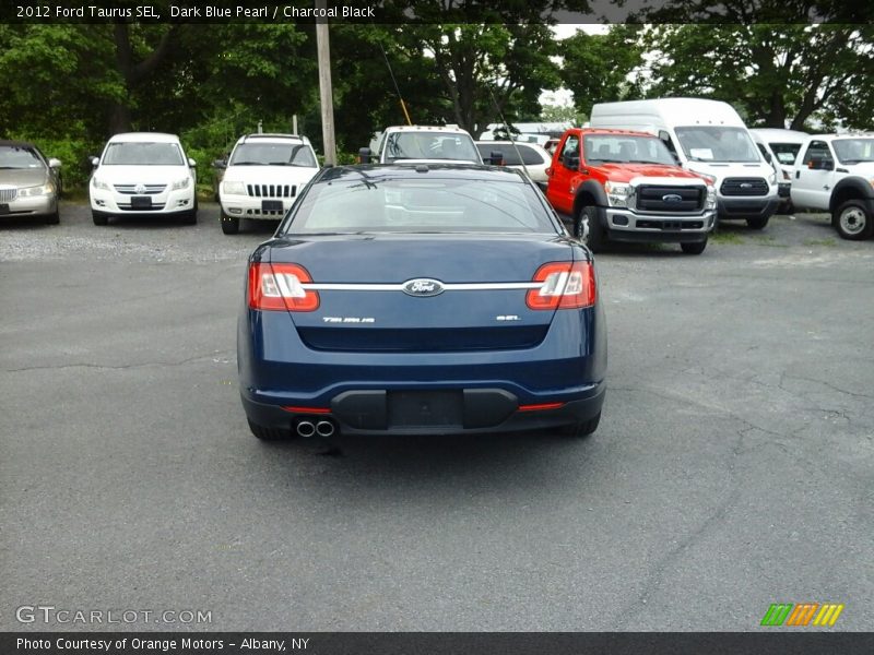 Dark Blue Pearl / Charcoal Black 2012 Ford Taurus SEL