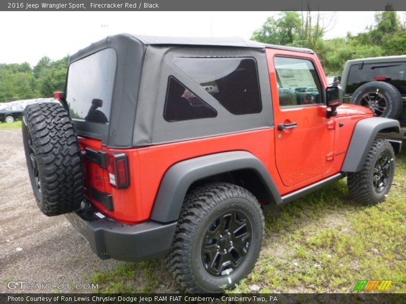 Firecracker Red / Black 2016 Jeep Wrangler Sport