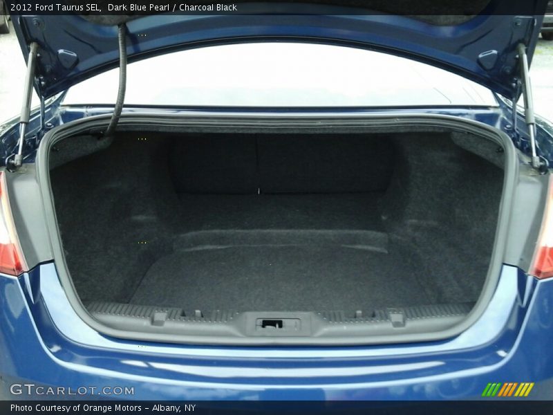 Dark Blue Pearl / Charcoal Black 2012 Ford Taurus SEL