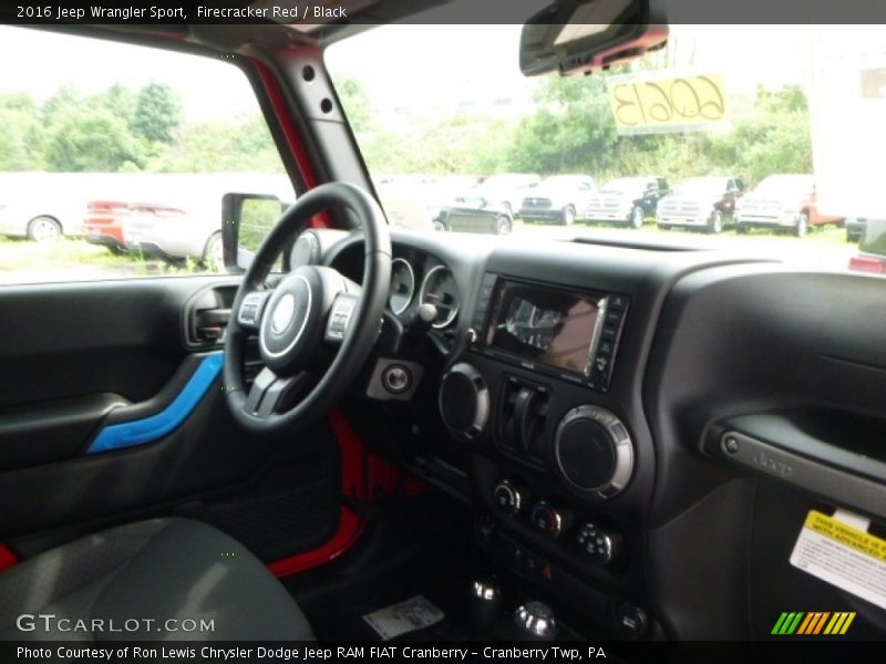 Firecracker Red / Black 2016 Jeep Wrangler Sport
