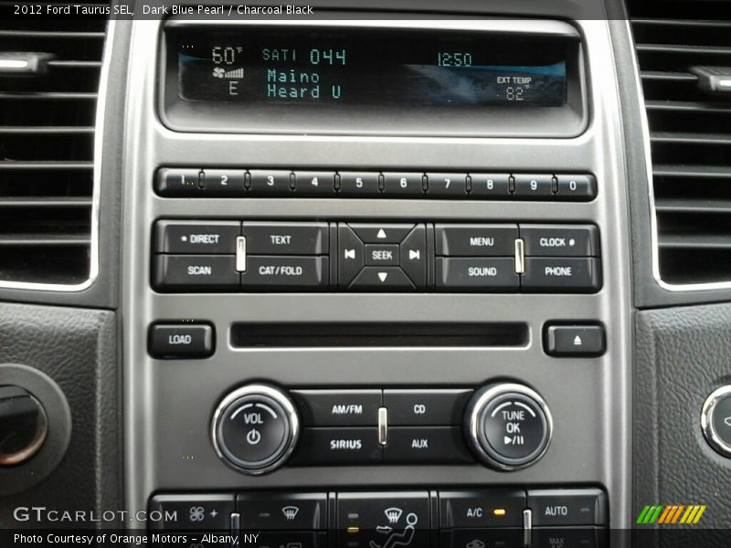 Dark Blue Pearl / Charcoal Black 2012 Ford Taurus SEL