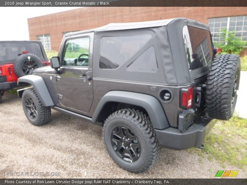 Granite Crystal Metallic / Black 2016 Jeep Wrangler Sport