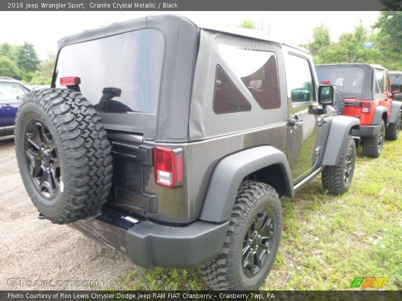 Granite Crystal Metallic / Black 2016 Jeep Wrangler Sport
