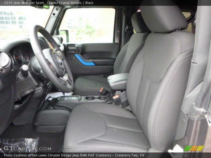 Granite Crystal Metallic / Black 2016 Jeep Wrangler Sport