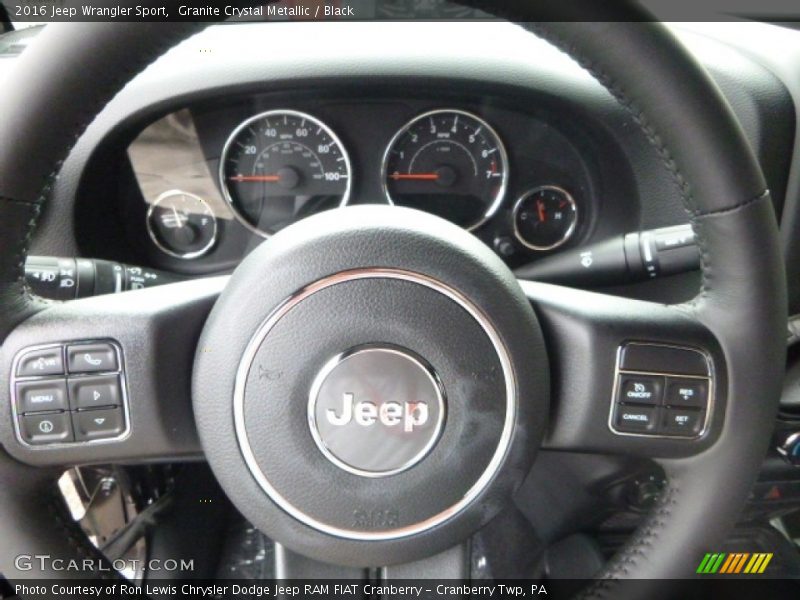 Granite Crystal Metallic / Black 2016 Jeep Wrangler Sport