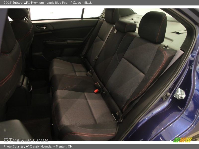 Lapis Blue Pearl / Carbon Black 2016 Subaru WRX Premium
