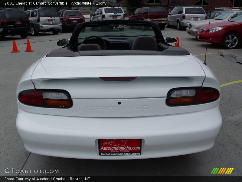 Arctic White / Ebony 2001 Chevrolet Camaro Convertible