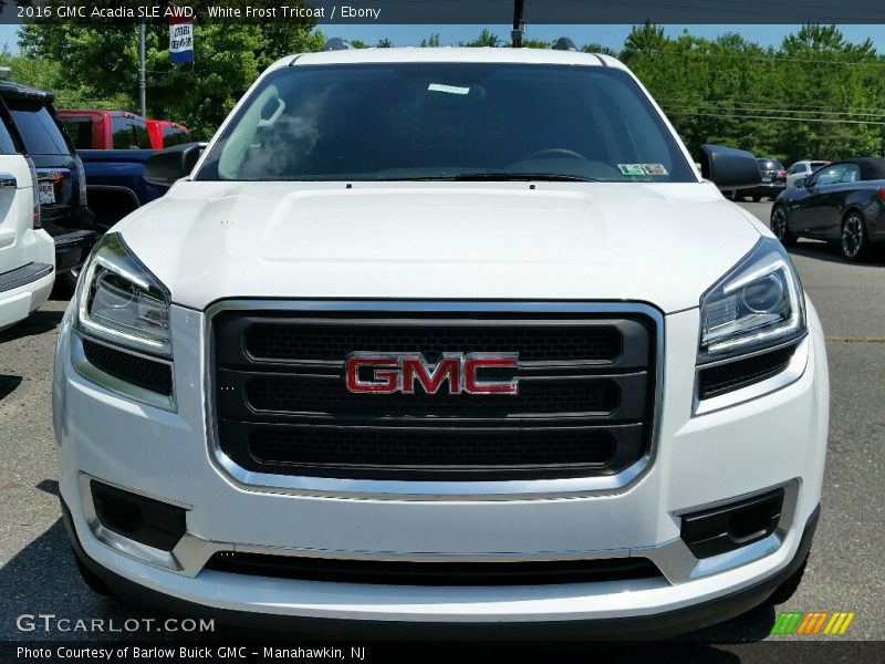 White Frost Tricoat / Ebony 2016 GMC Acadia SLE AWD