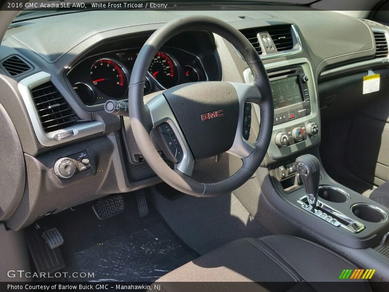 White Frost Tricoat / Ebony 2016 GMC Acadia SLE AWD