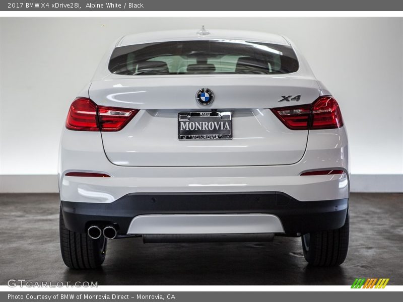 Alpine White / Black 2017 BMW X4 xDrive28i
