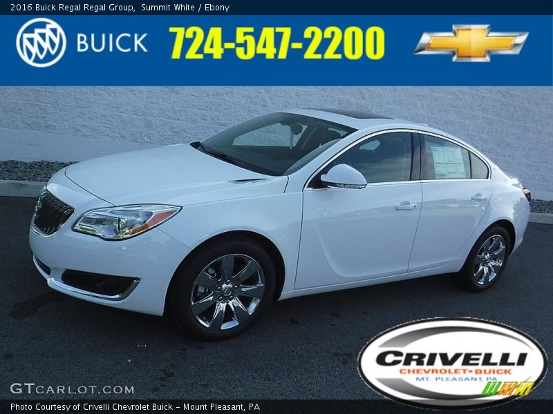 Summit White / Ebony 2016 Buick Regal Regal Group