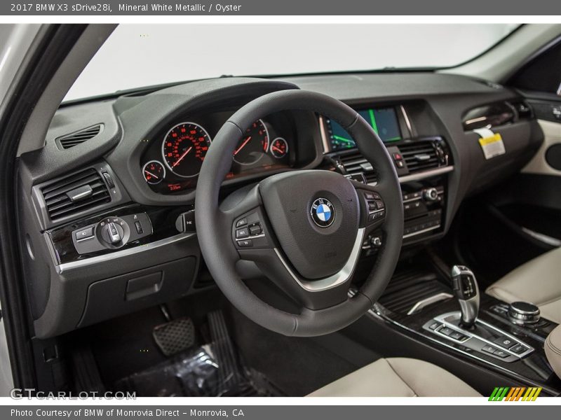 Mineral White Metallic / Oyster 2017 BMW X3 sDrive28i