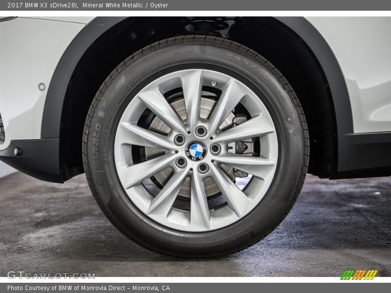 Mineral White Metallic / Oyster 2017 BMW X3 sDrive28i