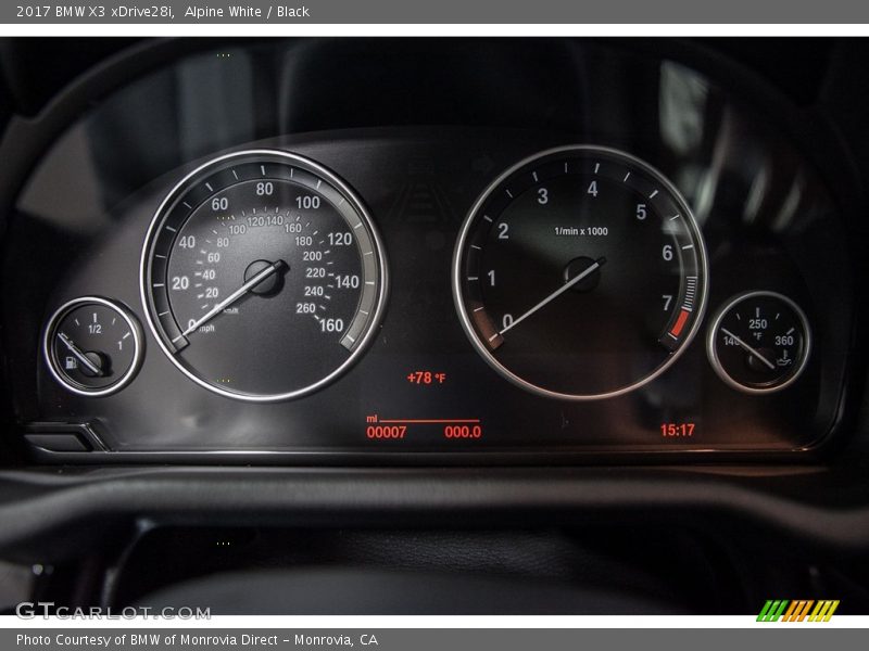 Alpine White / Black 2017 BMW X3 xDrive28i