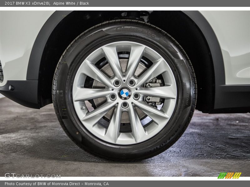 Alpine White / Black 2017 BMW X3 xDrive28i