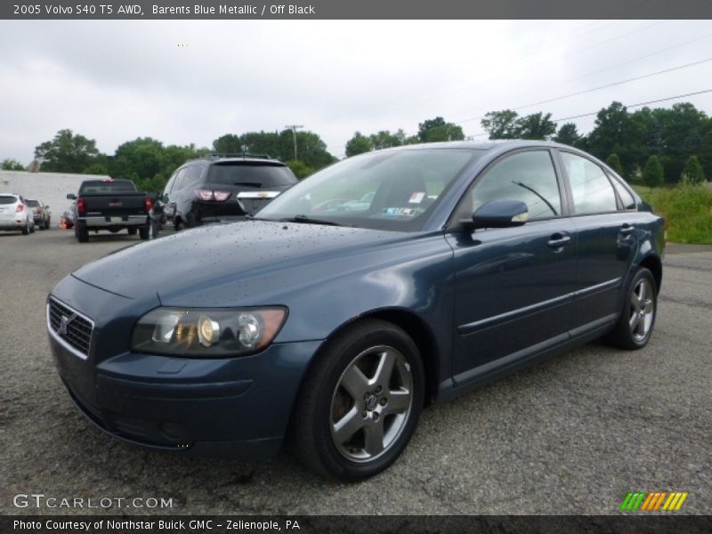 Barents Blue Metallic / Off Black 2005 Volvo S40 T5 AWD