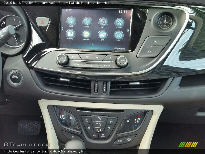 Ebony Twilight Metallic / Light Neutral 2016 Buick Envision Premium AWD