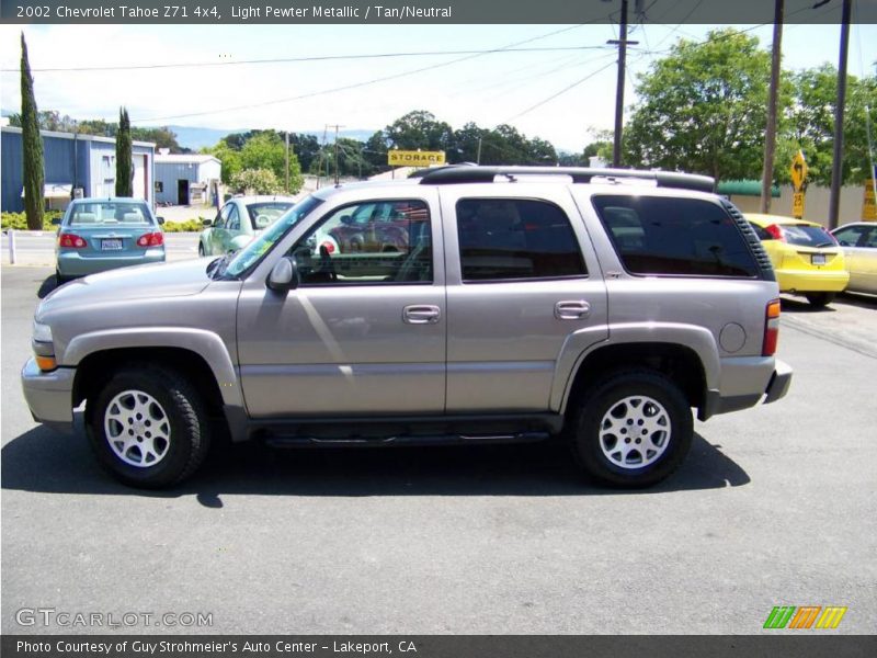 Light Pewter Metallic / Tan/Neutral 2002 Chevrolet Tahoe Z71 4x4