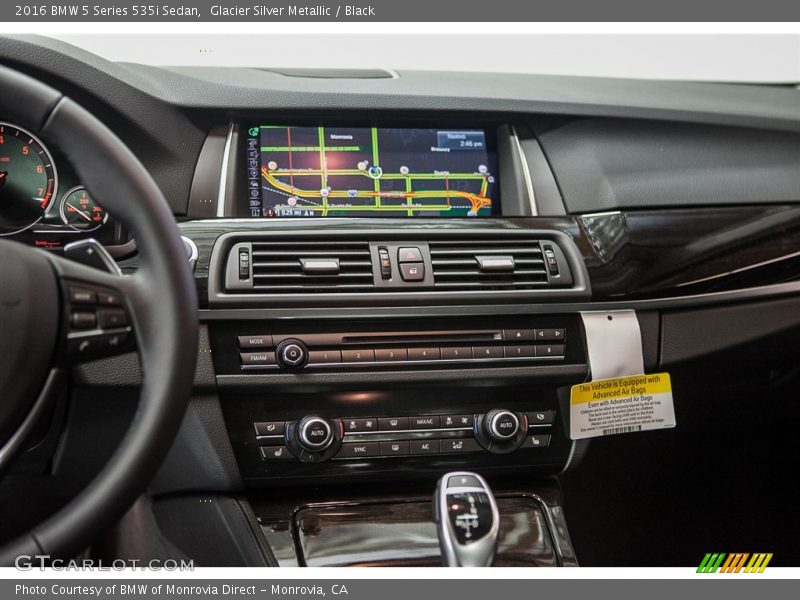 Glacier Silver Metallic / Black 2016 BMW 5 Series 535i Sedan