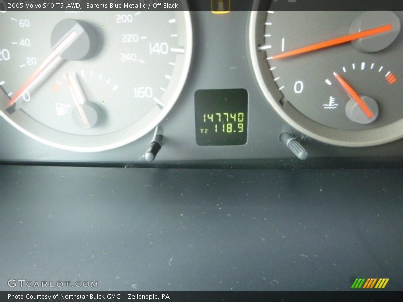 Barents Blue Metallic / Off Black 2005 Volvo S40 T5 AWD