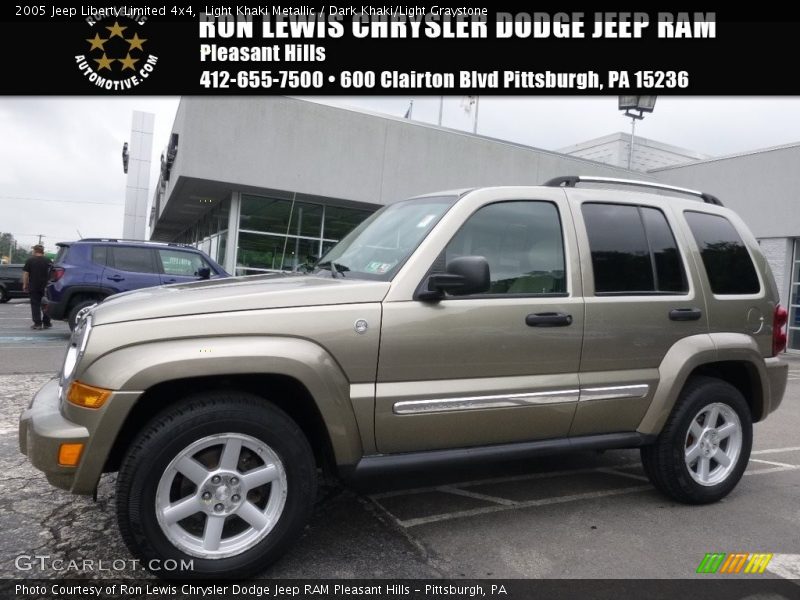 Light Khaki Metallic / Dark Khaki/Light Graystone 2005 Jeep Liberty Limited 4x4